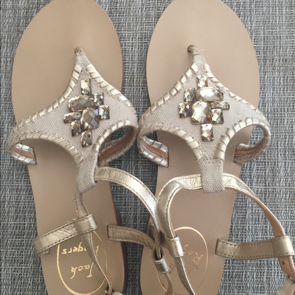 Gold/Tan Jack Rogers Sandals